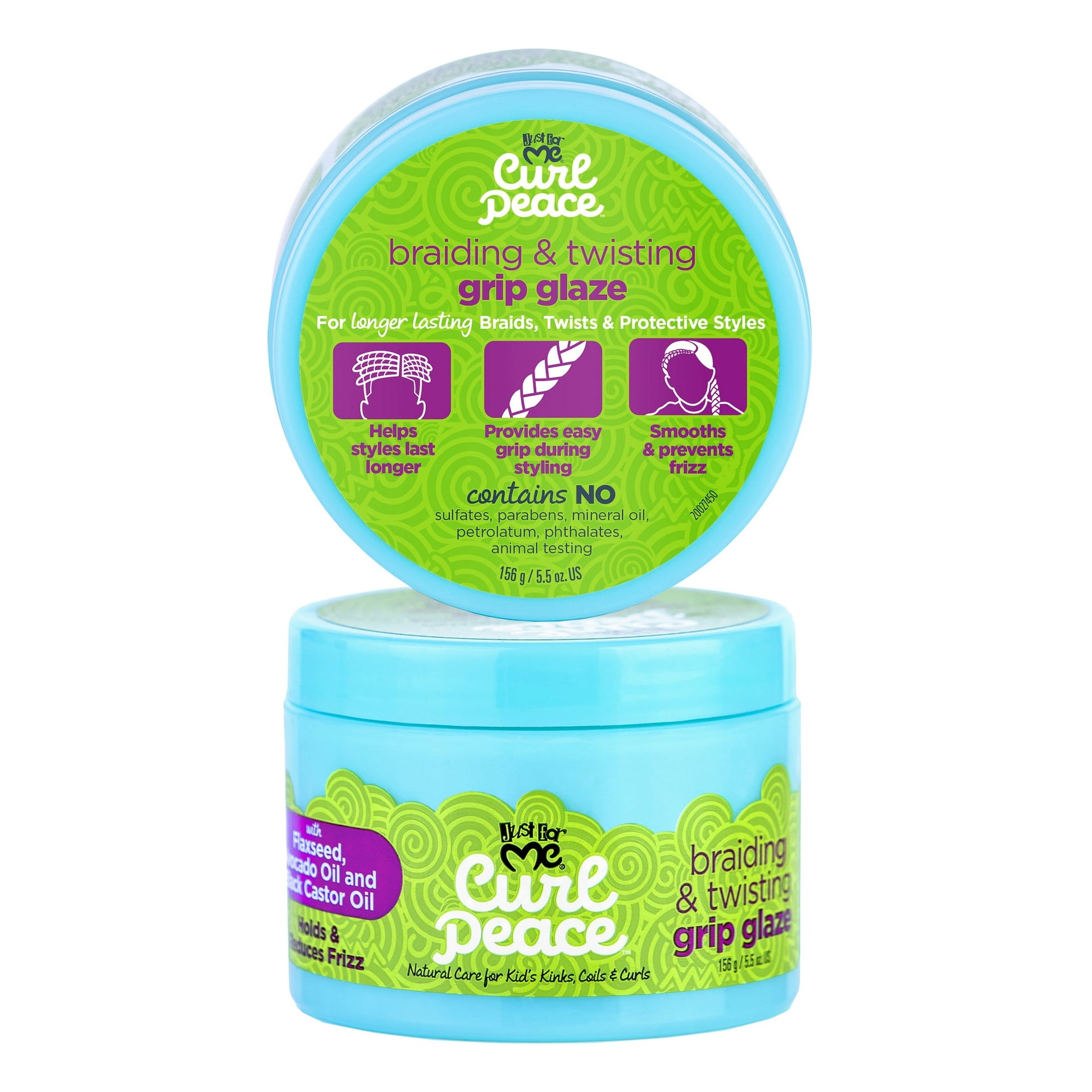 Just For Me Curl Peace Braiding And Twisting Grip Glaze 156g