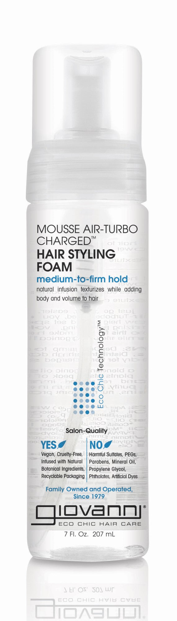 Giovanni Mousse Air Turbo Charged Hair Styling Foam 207ml