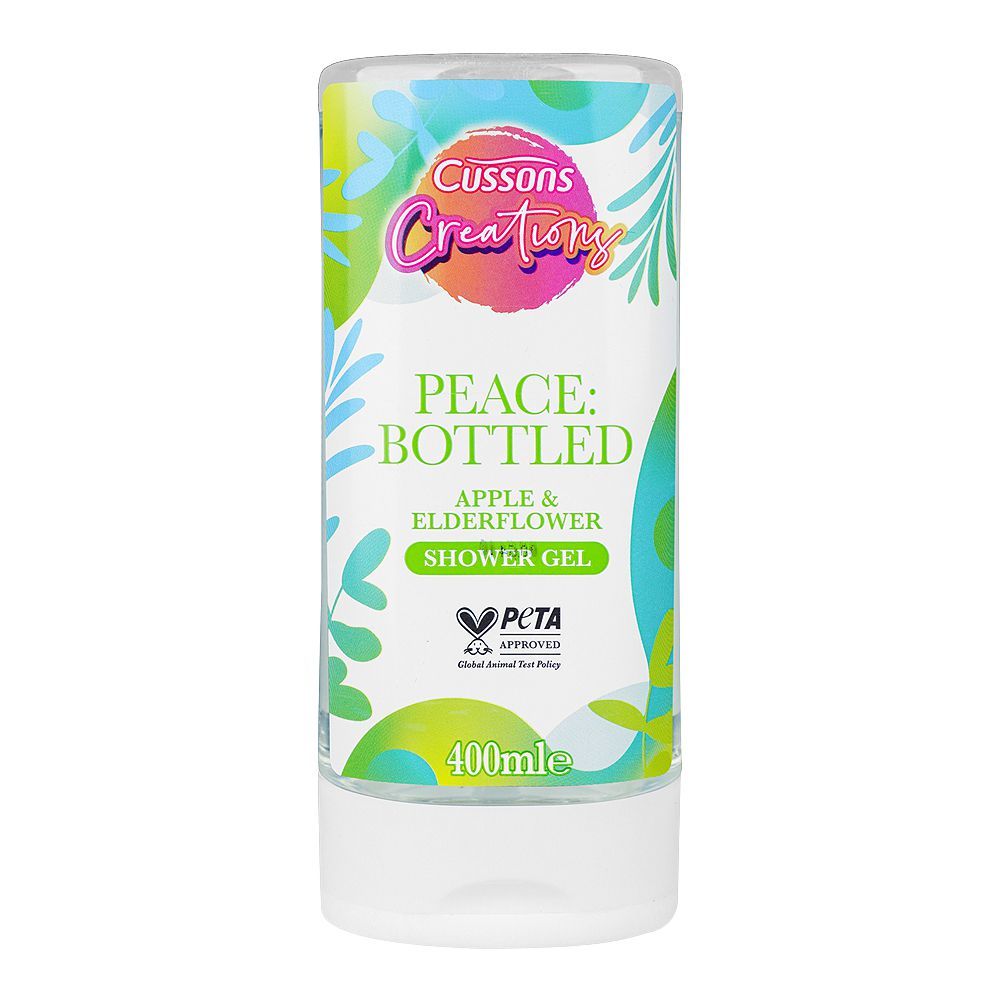 Creations Peace Bottled Apple And Elderflower Shower Gel 400ml