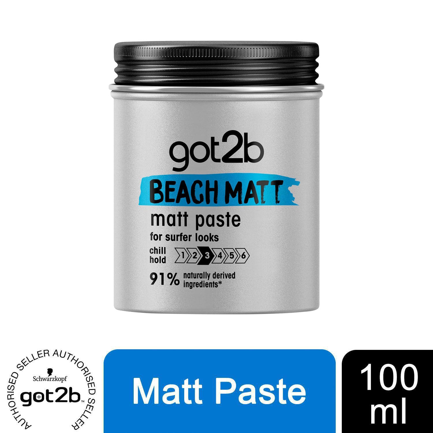 Schwarzkopf Got2b Beach Matt Paste 3 Medium Hold 100ml