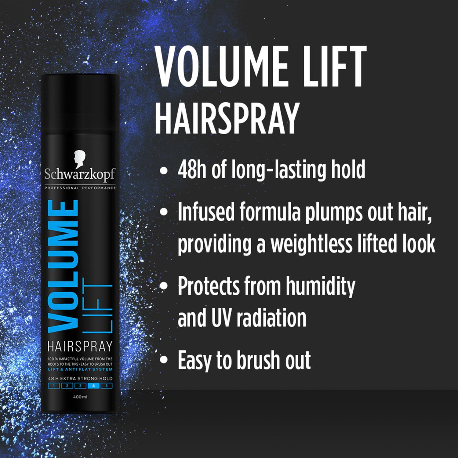 Schwarzkopf Volume Lift 4 Extra Strong Hold Hairspray 400ml