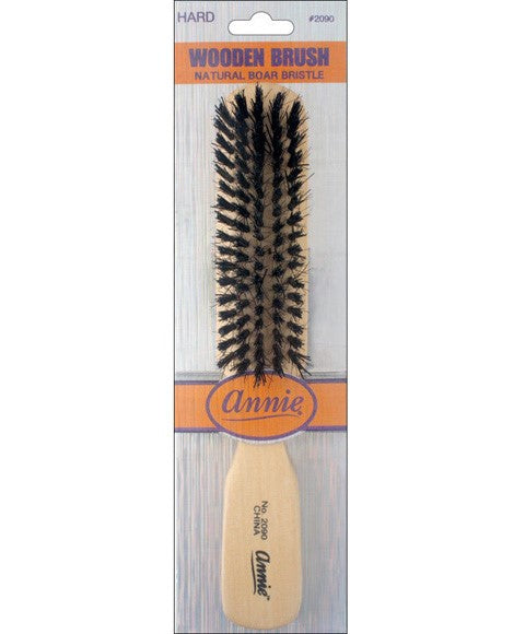 Annie  Hard Natural Boar Bristle Wooden Brush 2090