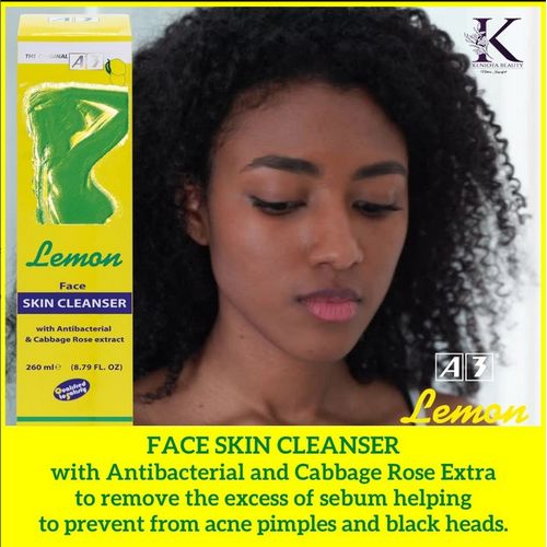 A3 Lemon Face Skin Cleanser with Anti-Bacterial & Cabbage Rose Extract 260ml