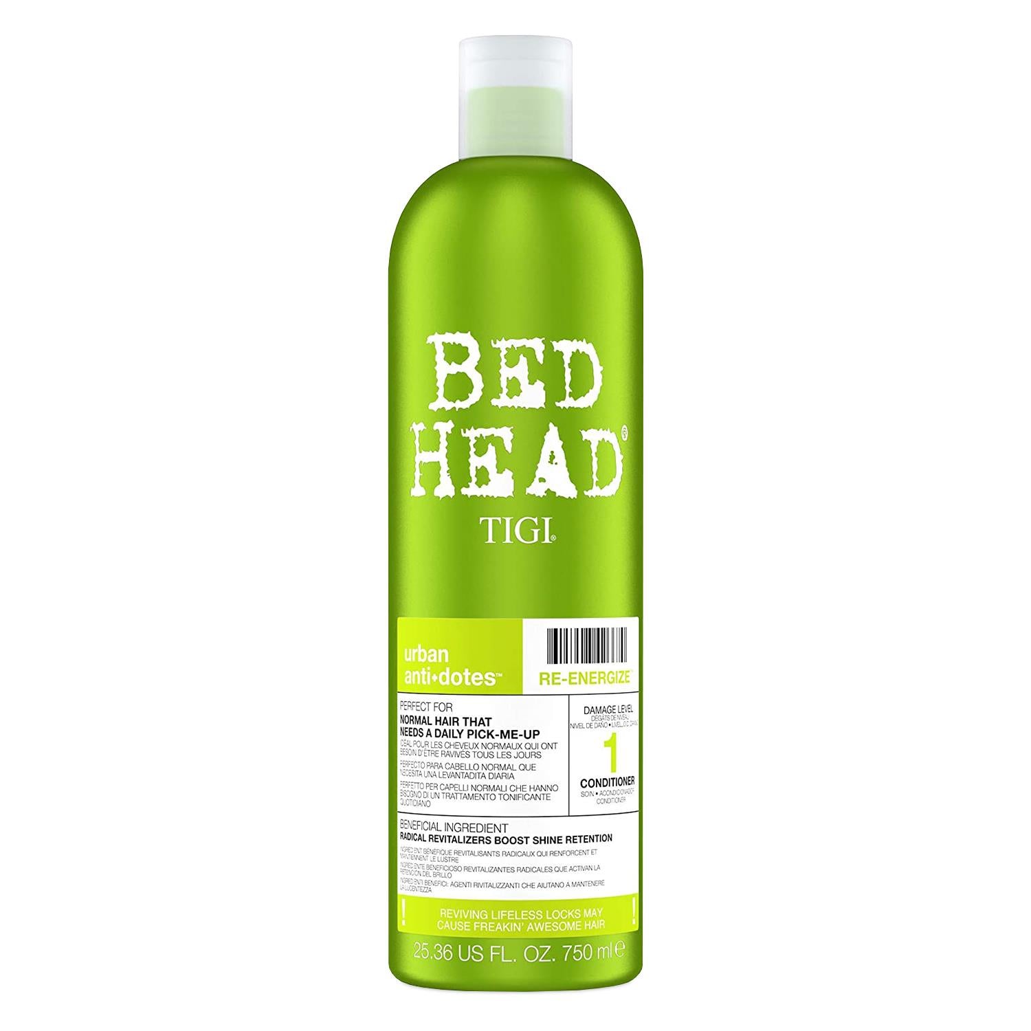 Bed Head by Tigi Urban Antidotes Re-Energise Conditioner for Normal Hair, 750ml