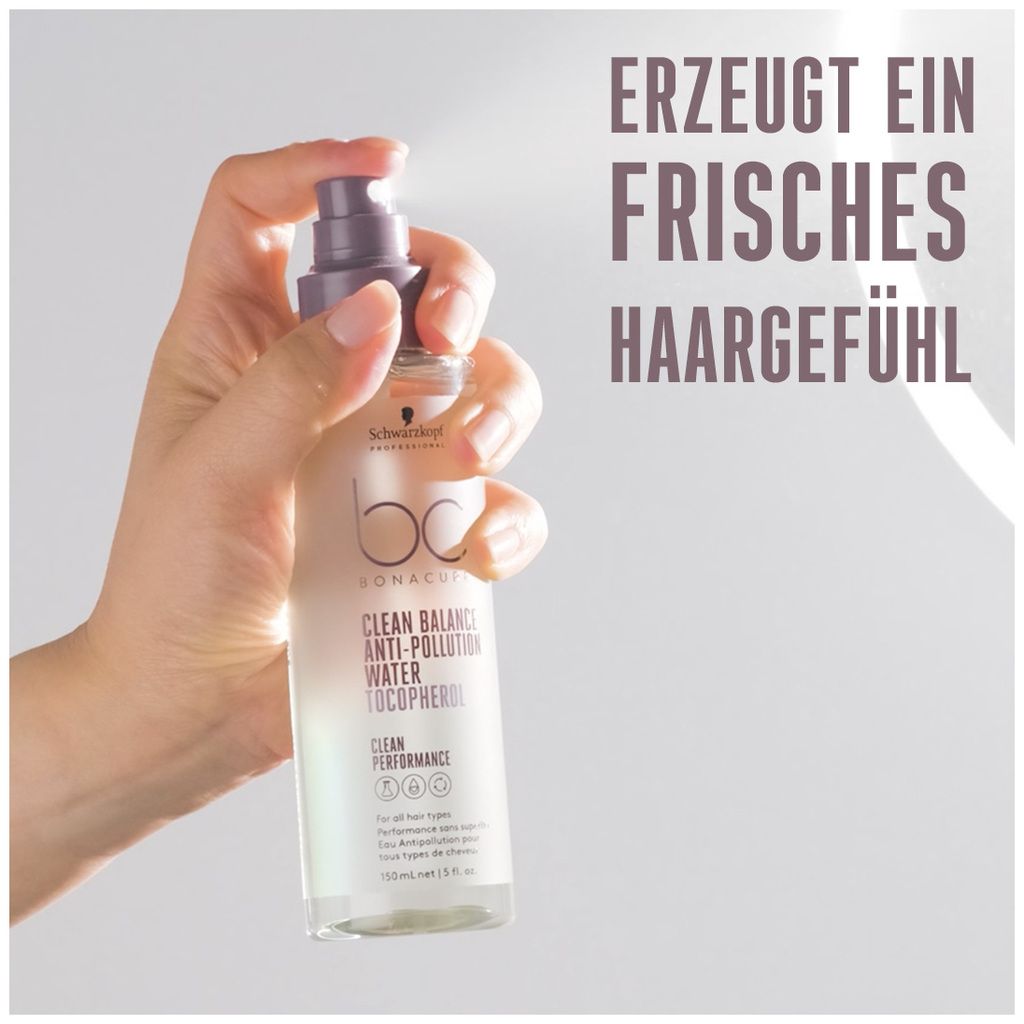 Schwarzkopf Bonacure Clean Balance Anti Pollution Water Tocopherol - 150ml