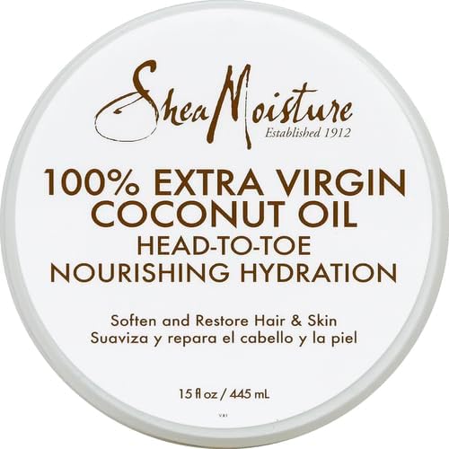 Shea Moisture 100% Extra Virgin Coconut Oil Head To Toe Nourishing Hydration 444ml