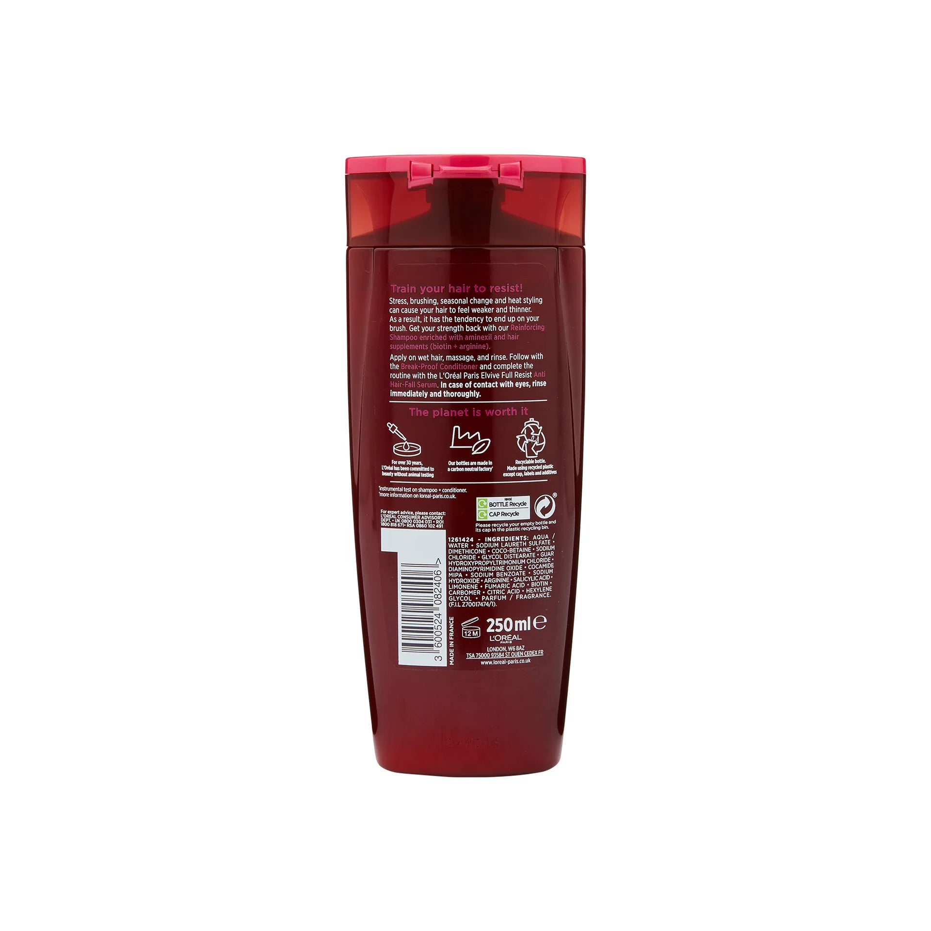 Loreal Paris Elvive Full Resist Aminexil Reinforcing Shampoo 250ml / 400ml