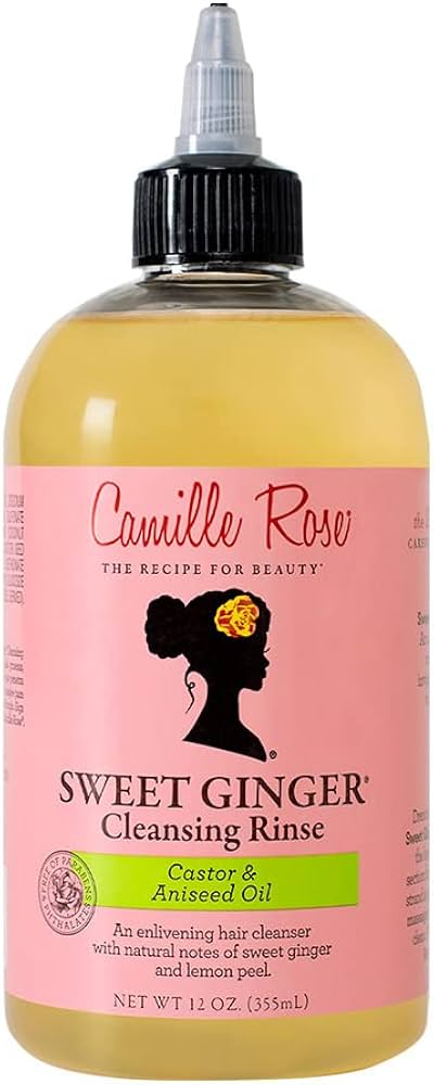 Camille Rose Naturals Sweet Ginger Cleansing Rinse W Castor & Aniseed Oil 355ml