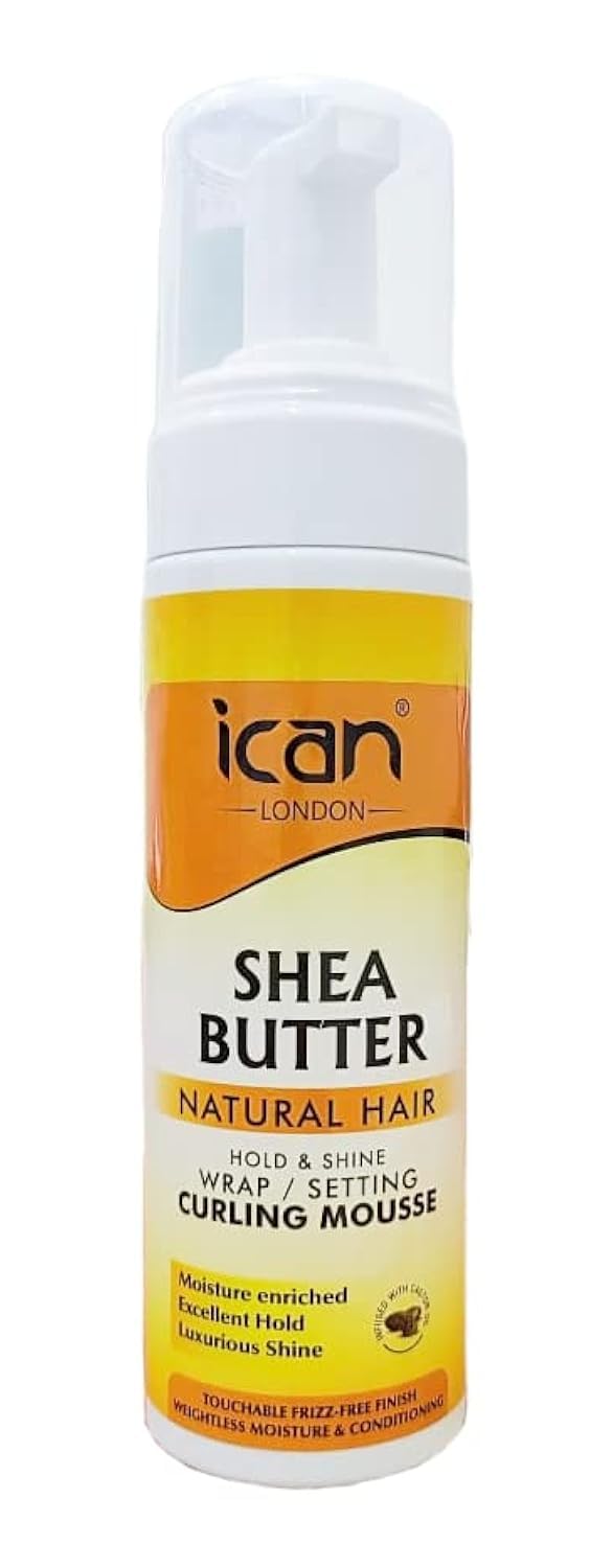 Ican London Shea Butter Hold And Shine Curling Mousse 207ml