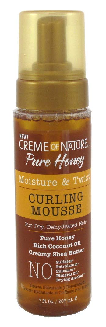 Creme Of Nature Pure Honey Moisture And Twist Curling Mousse 207ml