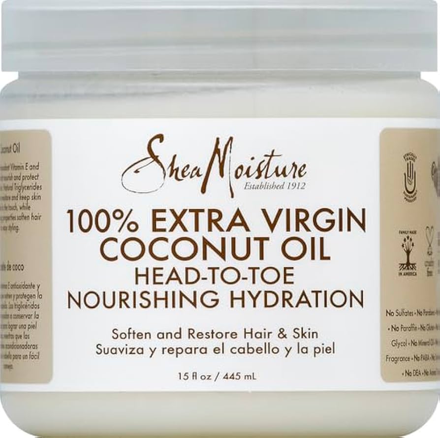 Shea Moisture 100% Extra Virgin Coconut Oil Head To Toe Nourishing Hydration 444ml