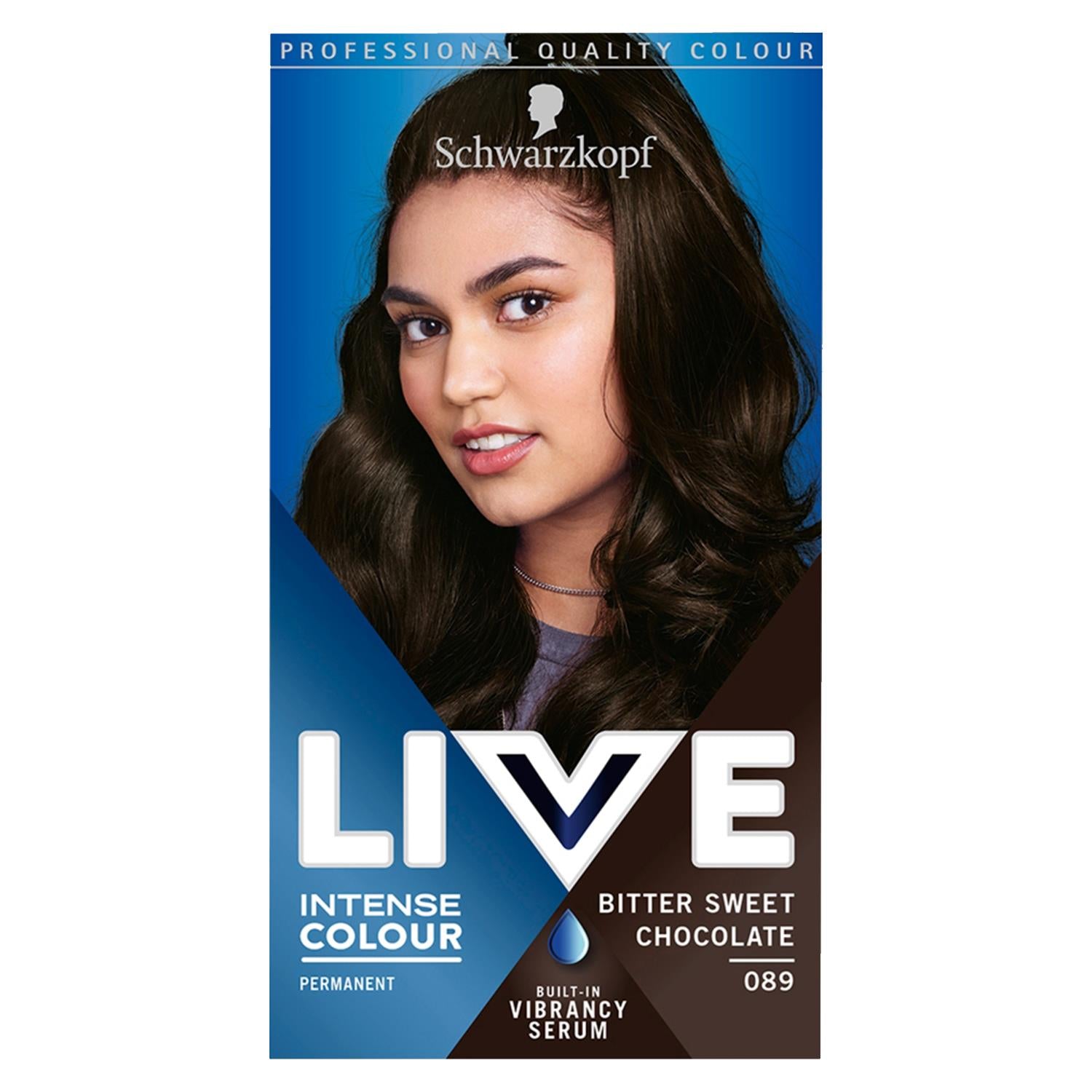 Schwarzkopf Live Intense Colour Permanent Hair Dye , 089 Bitter Sweet Chocolate