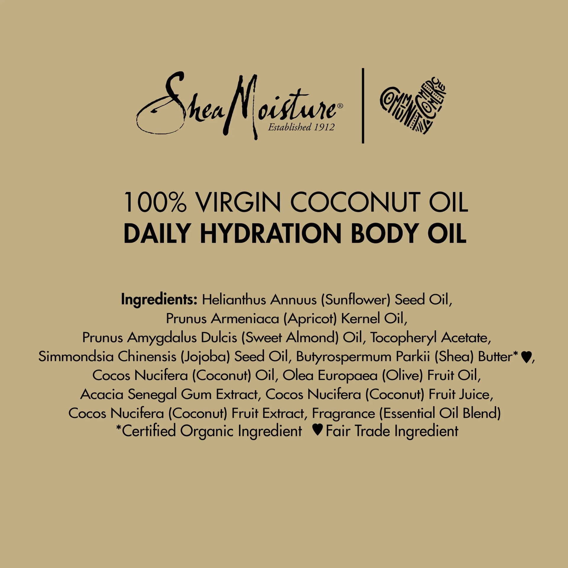 Shea Moisture 100% Virgin Coconut Oil Daily Hydration Massage Oil 237ml