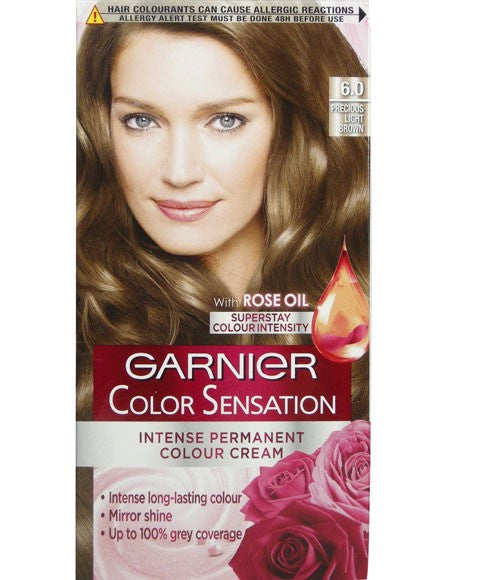 Garnier Color Sensation Intense Permanent Colour Cream Precious Light Brown 6.0