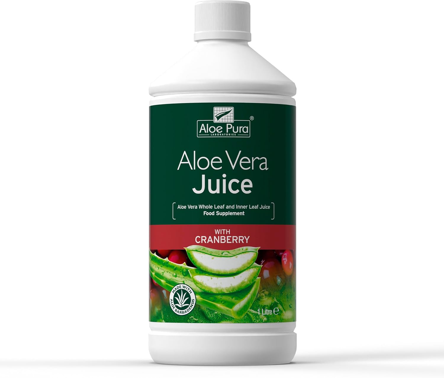 Aloe Pura Aloe Vera Juice Cranberry Flavour 1000ml