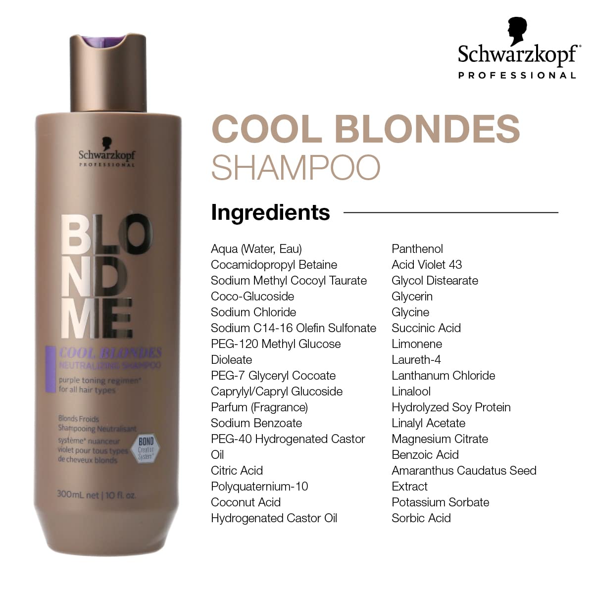 Schwarzkopf Blondme Cool Blondes Neutralizing Shampoo 300ml - 1000ml