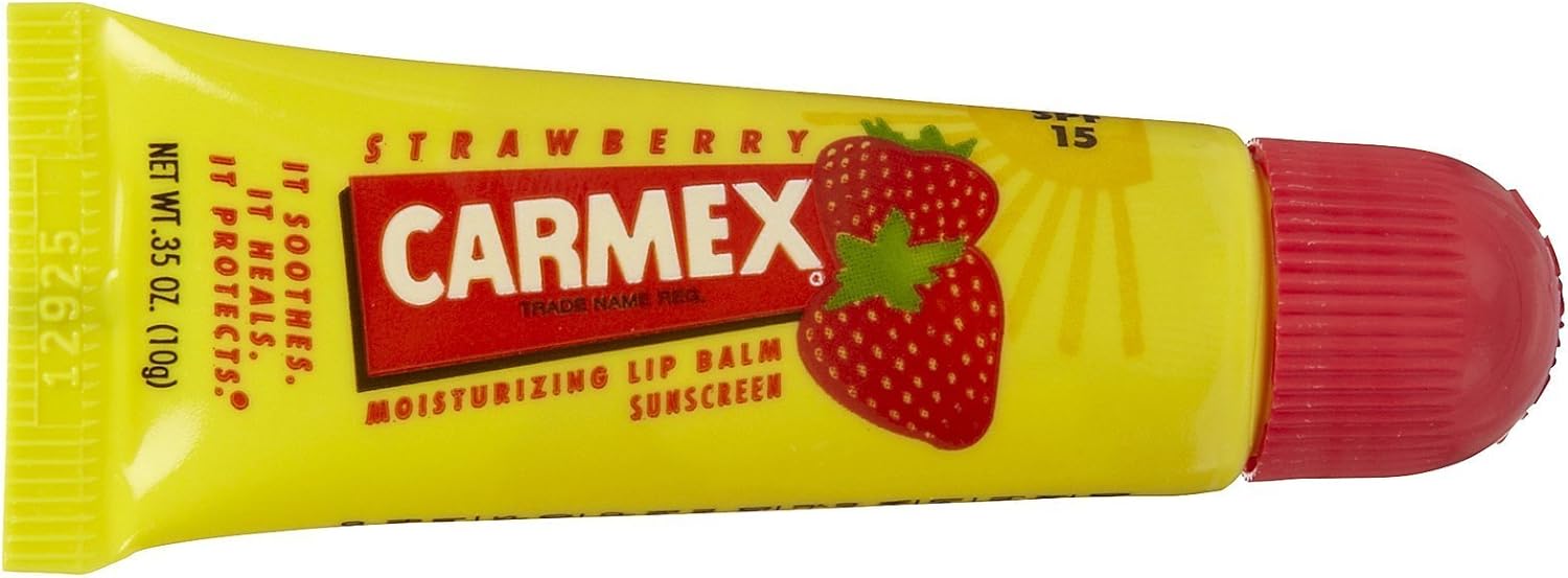 Carma Laboratories Carmex Moisturising Lip Balm Tube Strawberry 10g