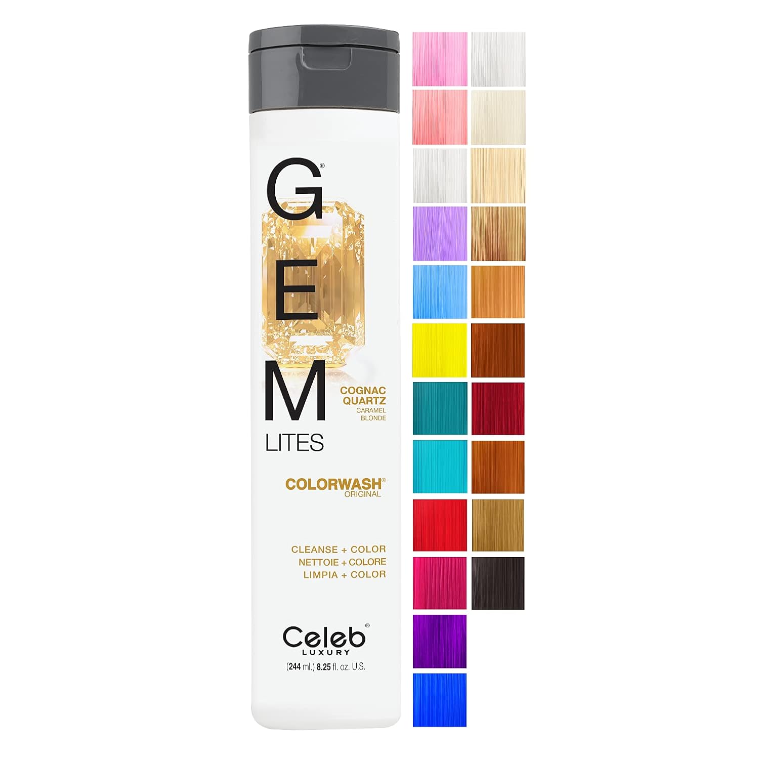 Celeb Luxury Cognac Quartz Original Colorwash Cleanse Color 244ml