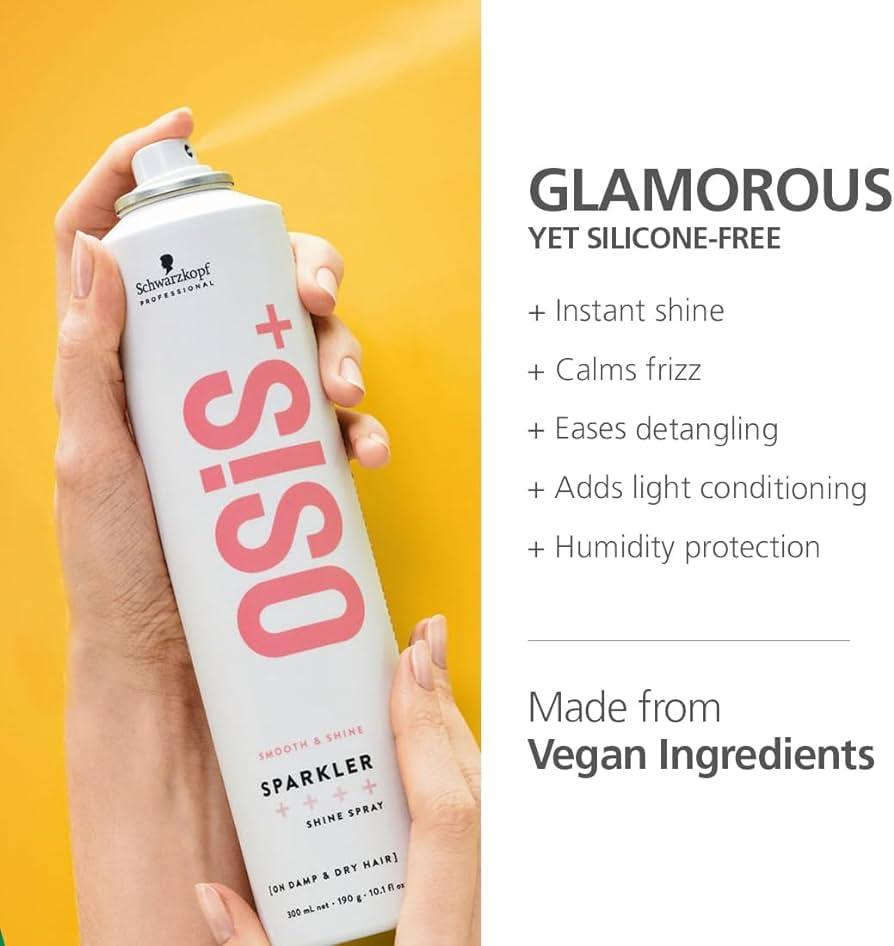 Schwarzkopf Osis Plus Smooth And Shine Sparkler Shine Spray - 300ml