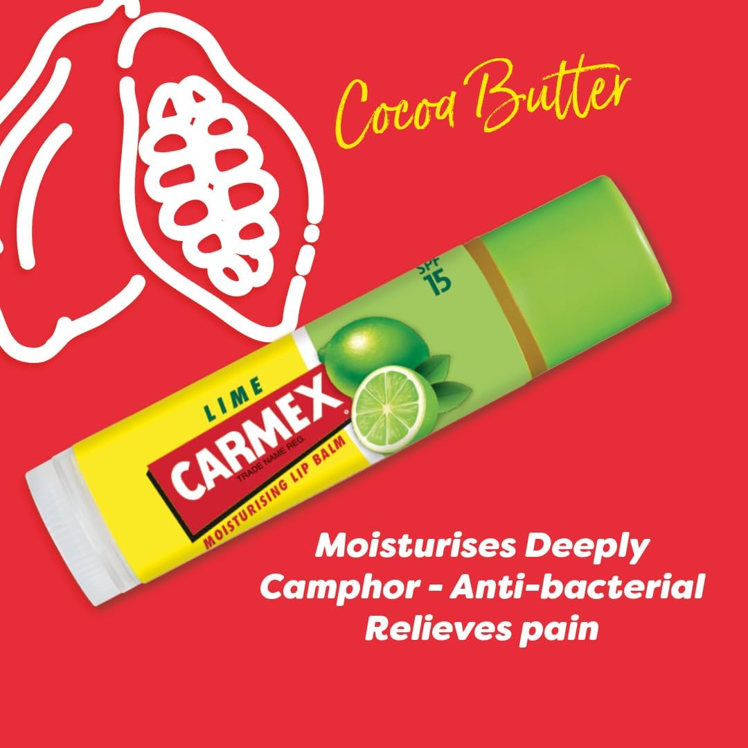 Carma Laboratories Carmex Moisturising Lip Balm Stick Lime Twist 4.25g