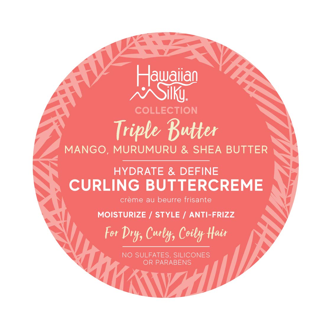 Hawaiian Silky Triple Butter Hydrate And Define Curling Buttercreme 340g