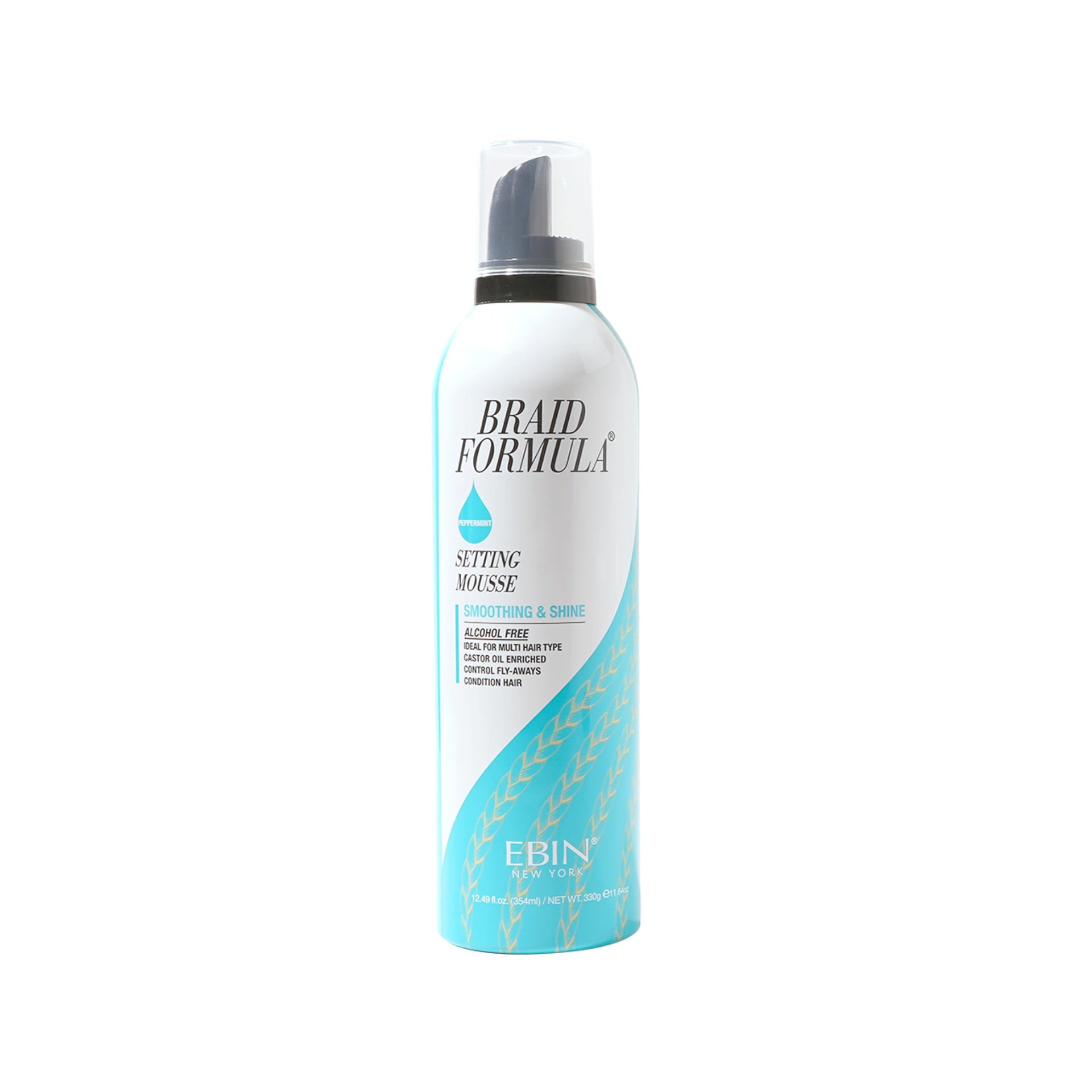 EBIN New York Braid Formula Setting Mousse With Menthol 354ml