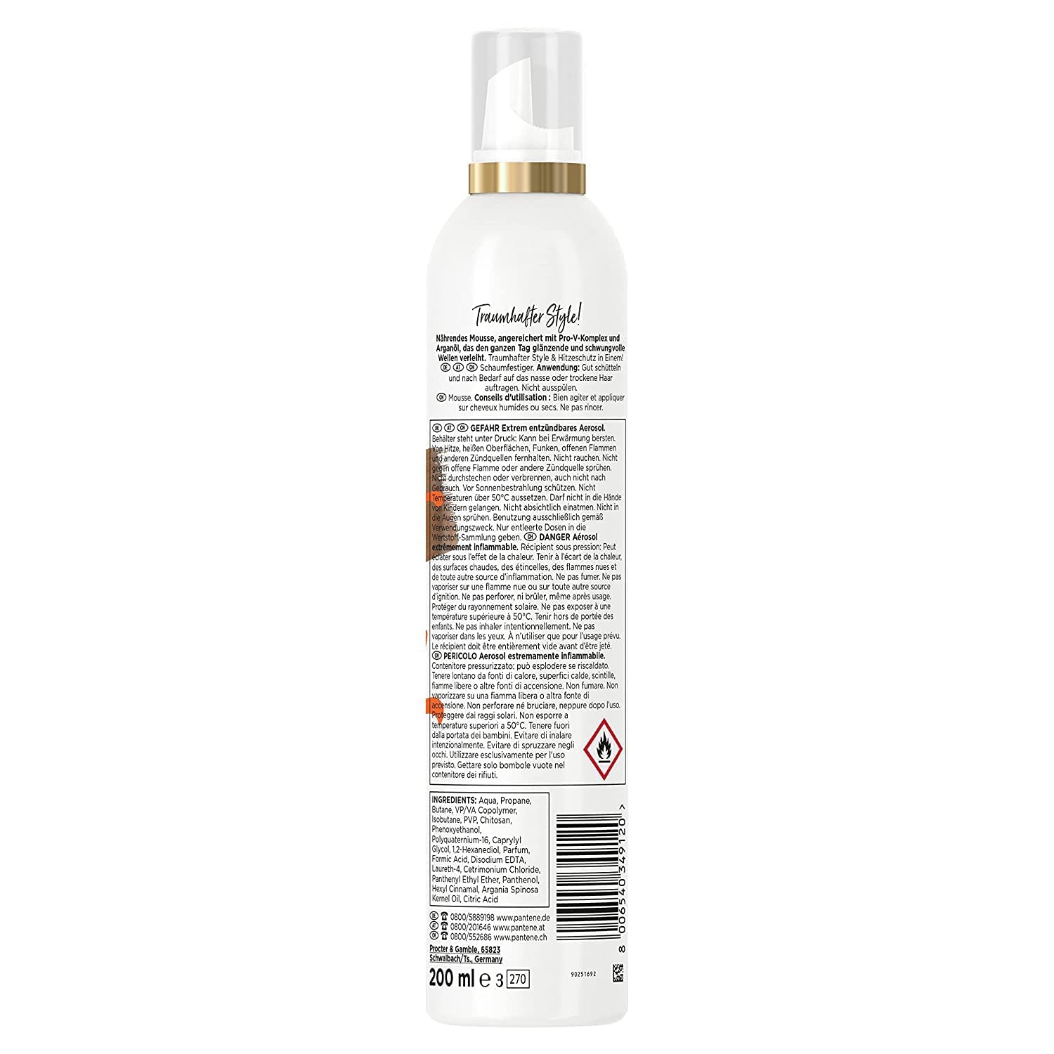 Pantene Perfect Waves Nourishing Mousse Hold Level 3 200ml