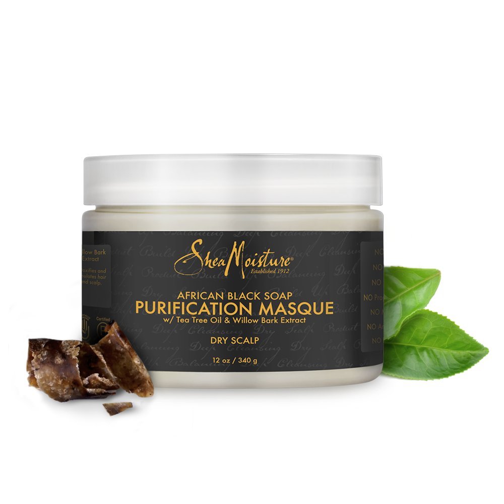 Shea Moisture African Black Soap Bamboo Charcoal Purification Masque 340g /354ml