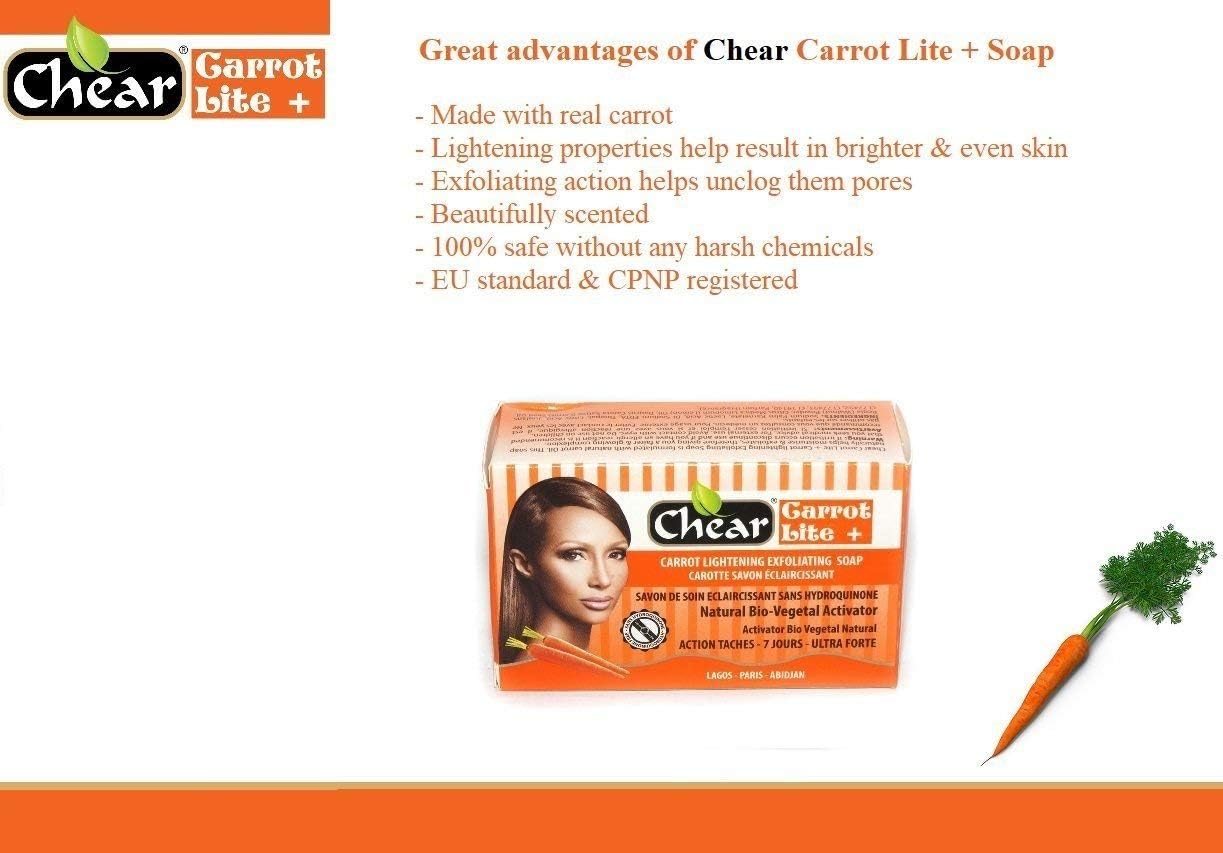 Chear Carrot Lite Plus Carrot Exfoliating Soap 150g