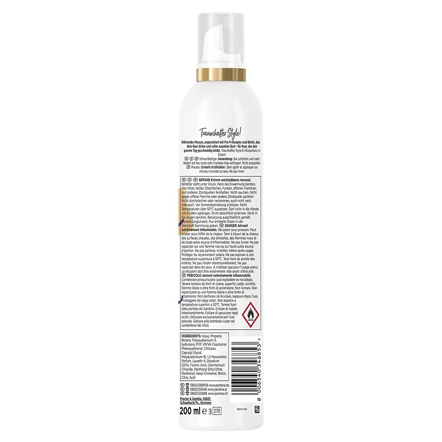 Pantene Pro V Perfect Volume 3 Nourishing Mousse 200ml