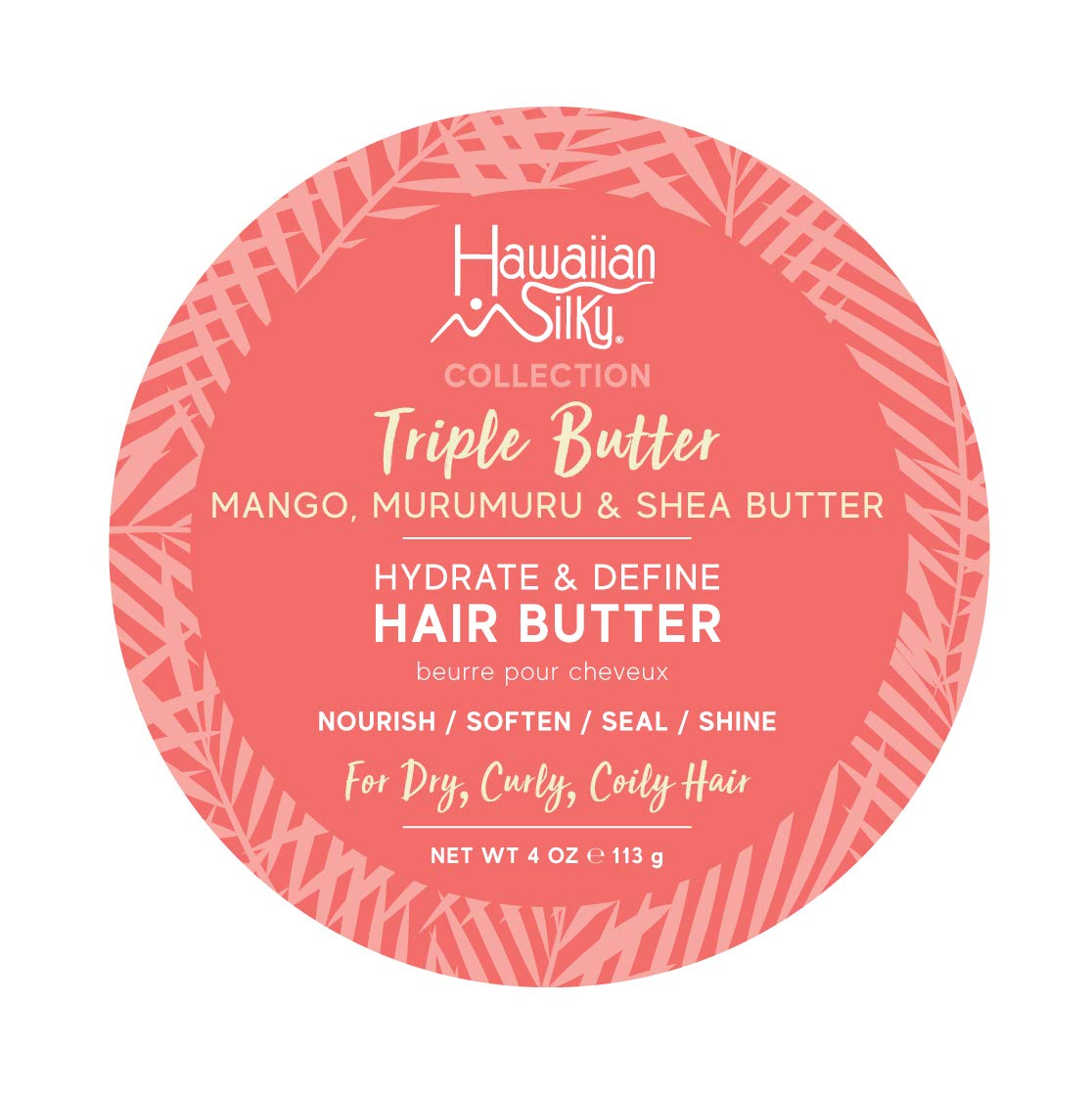 Hawaiian Silky Triple Butter Hydrate And Define Hair Butter 113g