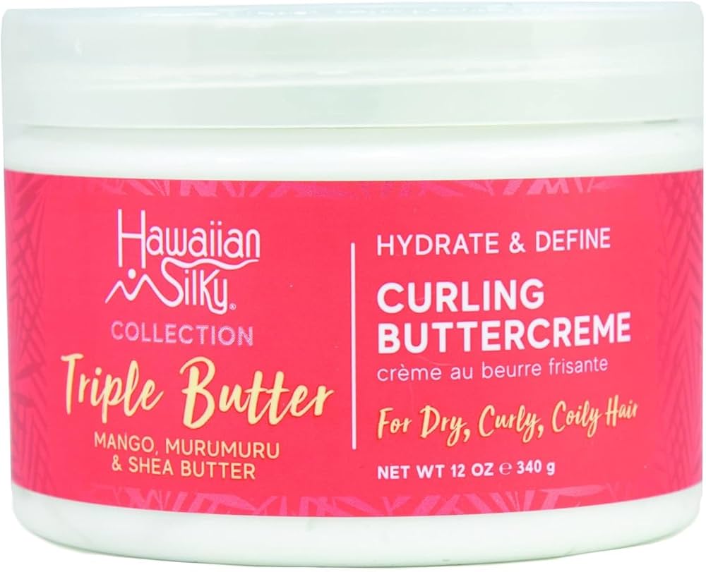 Hawaiian Silky Triple Butter Hydrate And Define Curling Buttercreme 340g