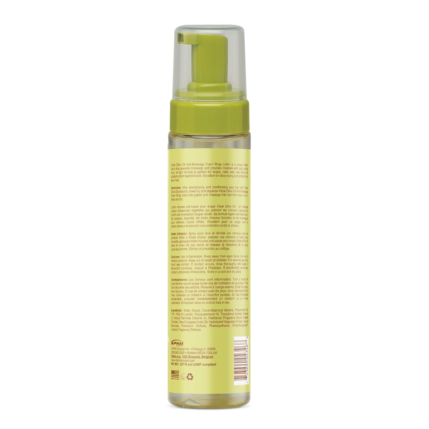 Vitale Olive Oil Anti Breakage Foam Wrap Lotion 237ml