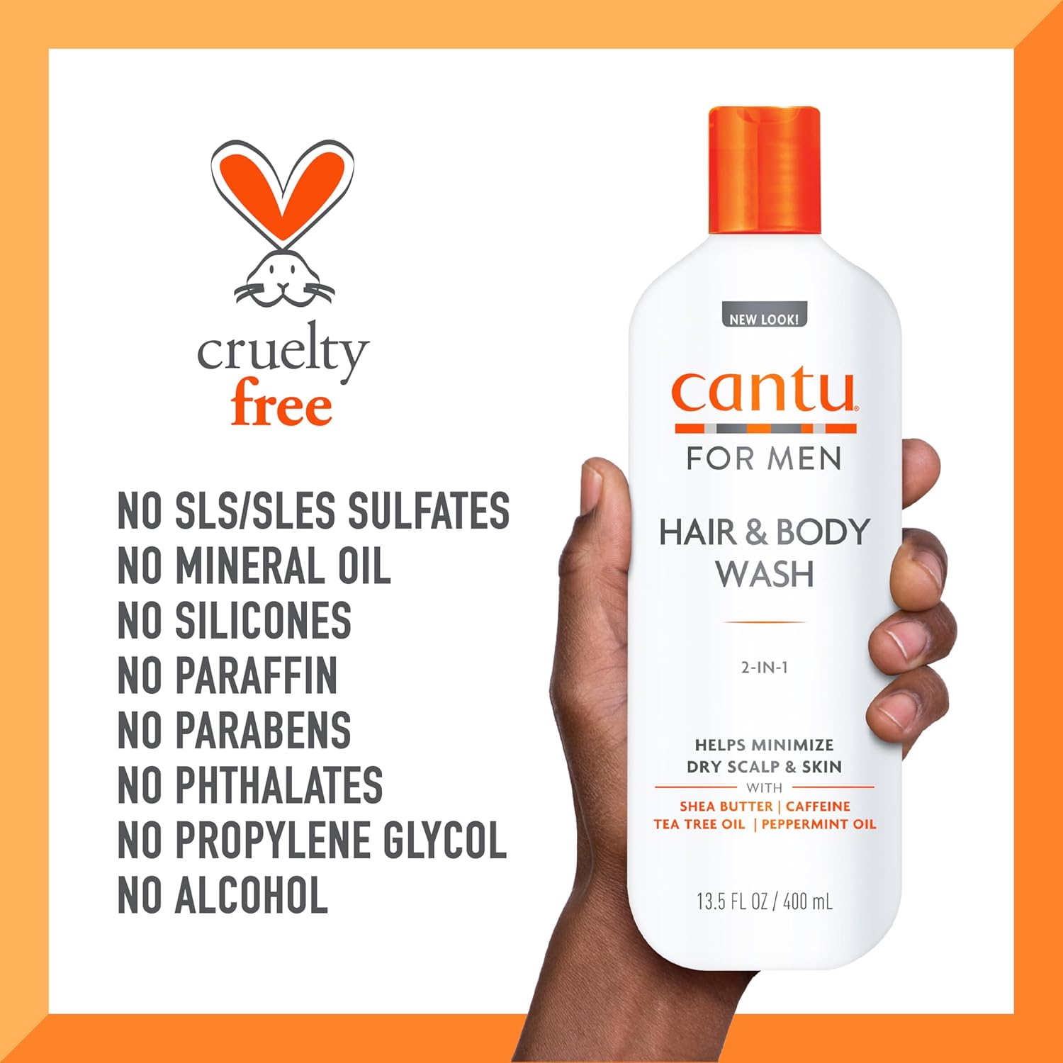 Cantu Men 2 In 1 Hair And Body Wash 400ml