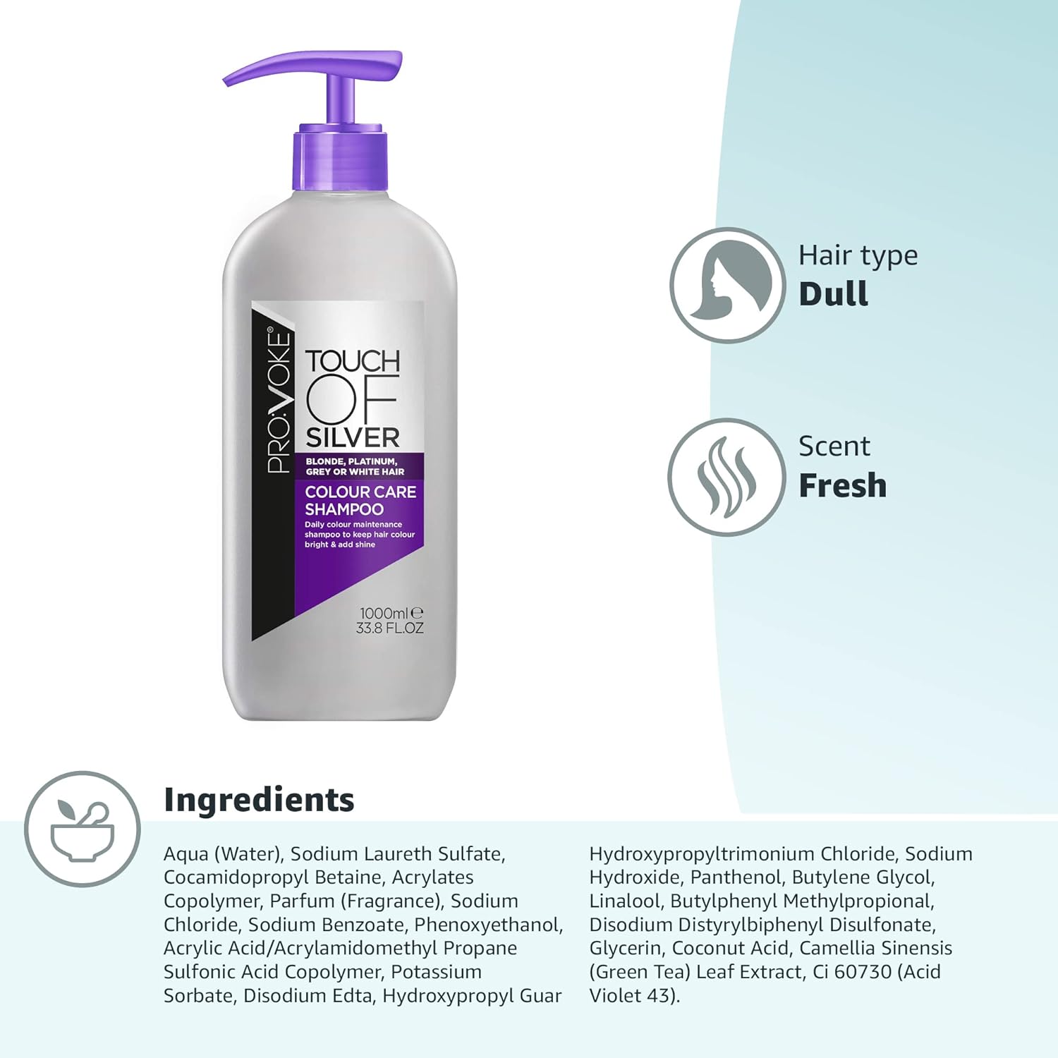 Provoke Touch Of Silver Colour Care Shampoo 200ml / 1000ml