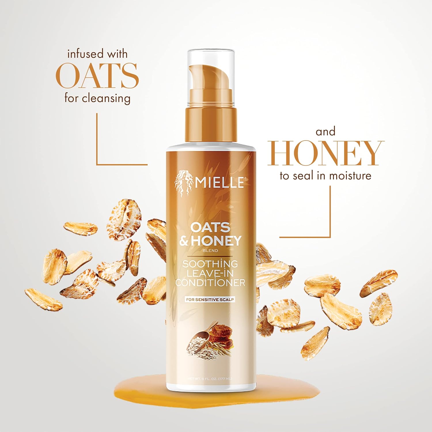 Mielle Organics Oats And Honey Blend Soothing Leave In Conditioner 177ml