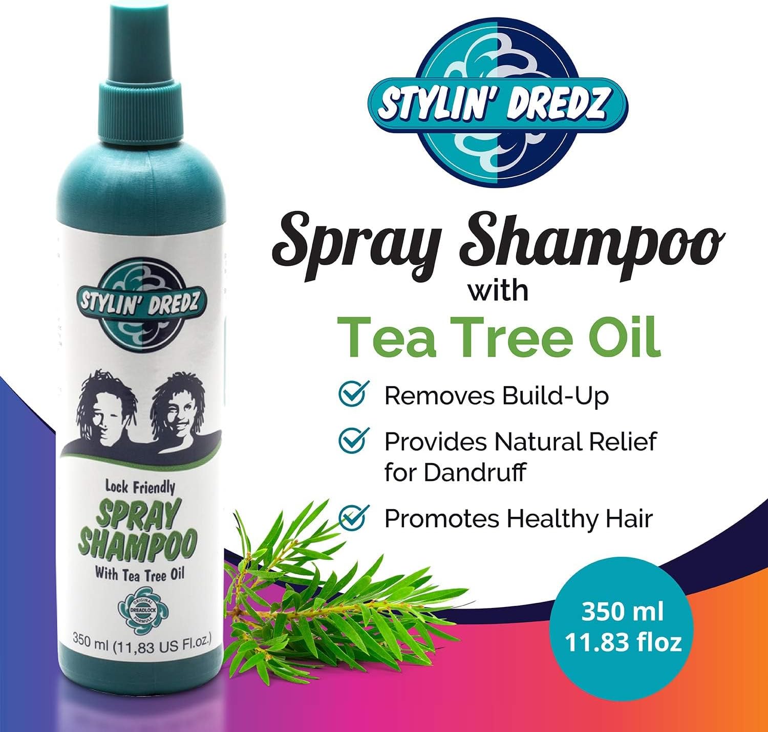 Stylin Dredz Spray Shampoo With Tea Tree Oil 350ml