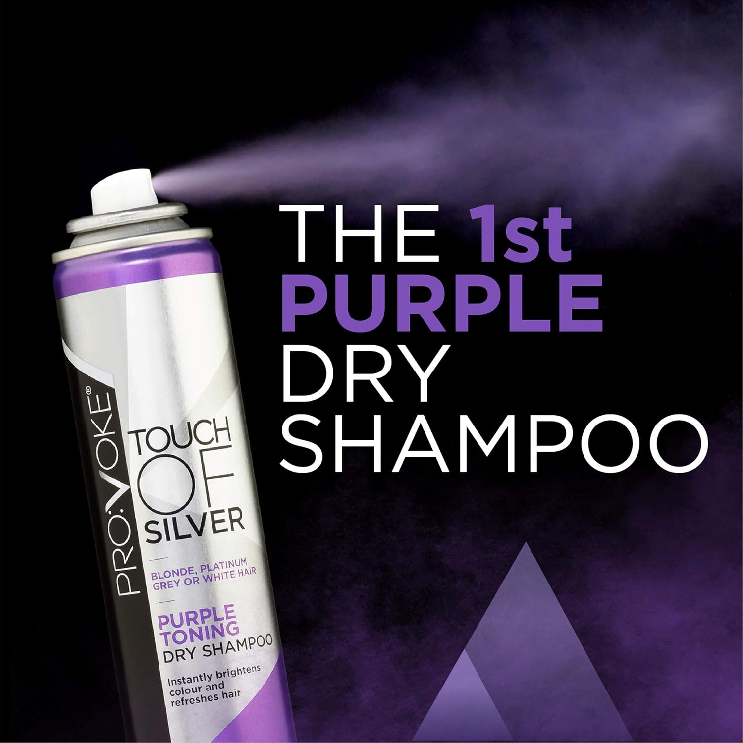 Provoke Touch Of Silver Purple Toning Dry Shampoo 200ml