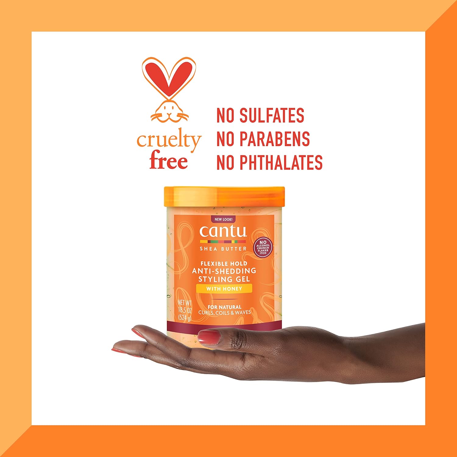 Cantu Shea Butter Flexible Hold Anti Shedding Styling Gel 524g