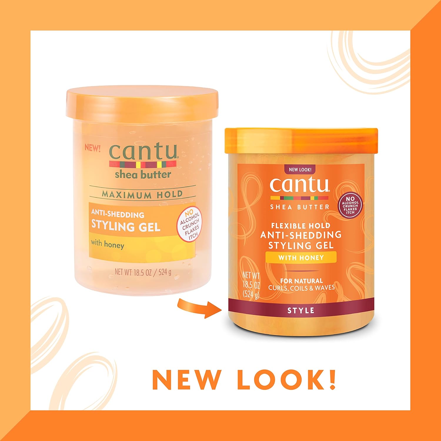 Cantu Shea Butter Flexible Hold Anti Shedding Styling Gel 524g