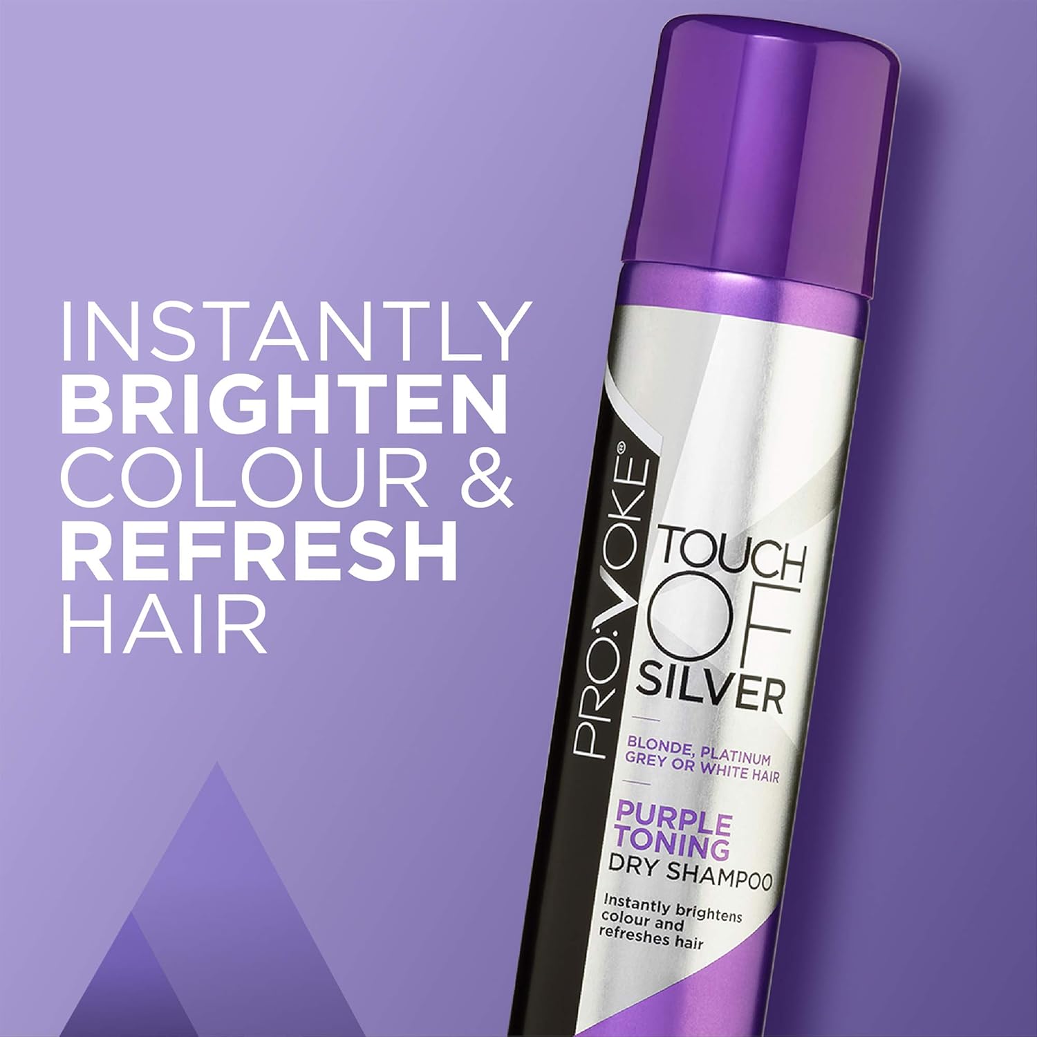 Provoke Touch Of Silver Purple Toning Dry Shampoo 200ml