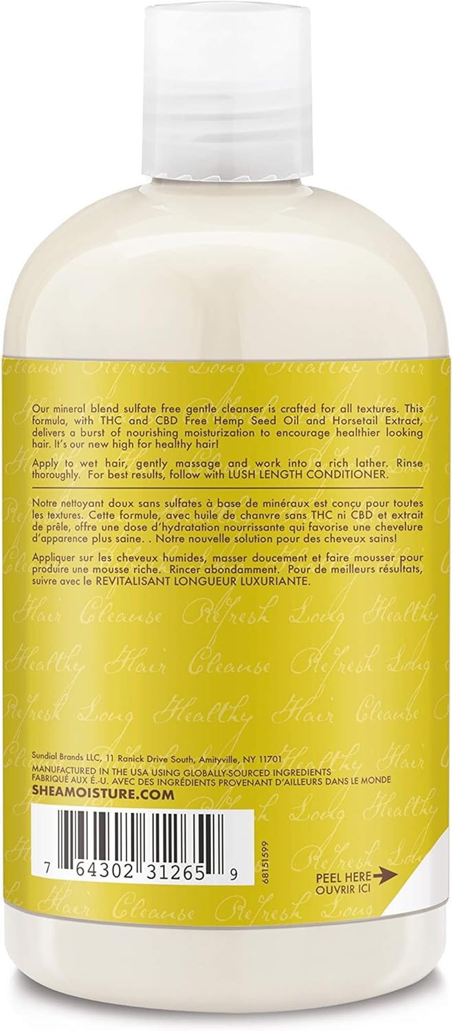 Shea Moisture Cannabis Sativa Seed Oil Lush Length Shampoo 384ml