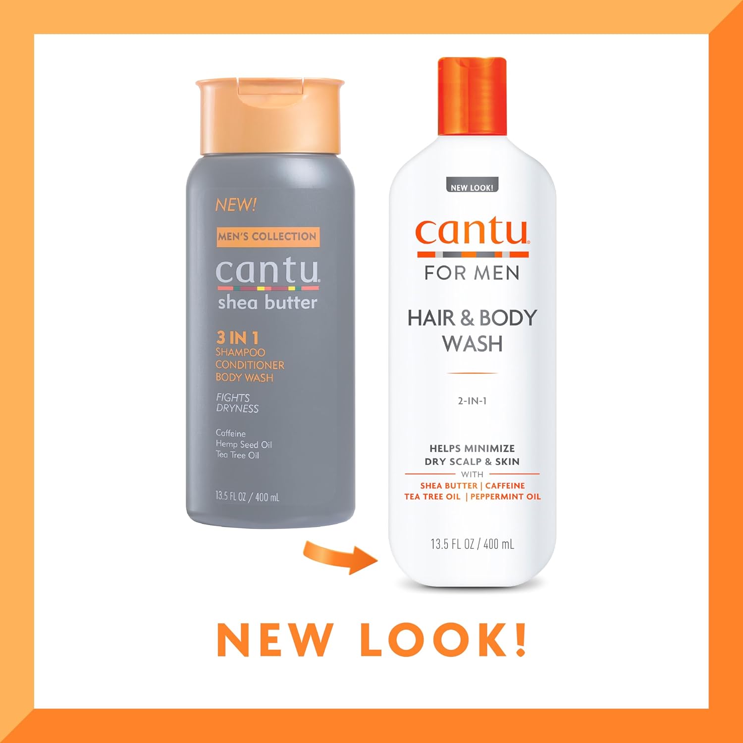 Cantu Men 2 In 1 Hair And Body Wash 400ml