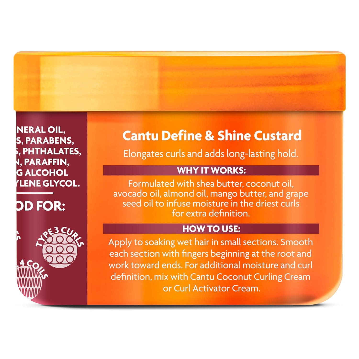 Cantu Shea Butter Define And Shine Custard 340g