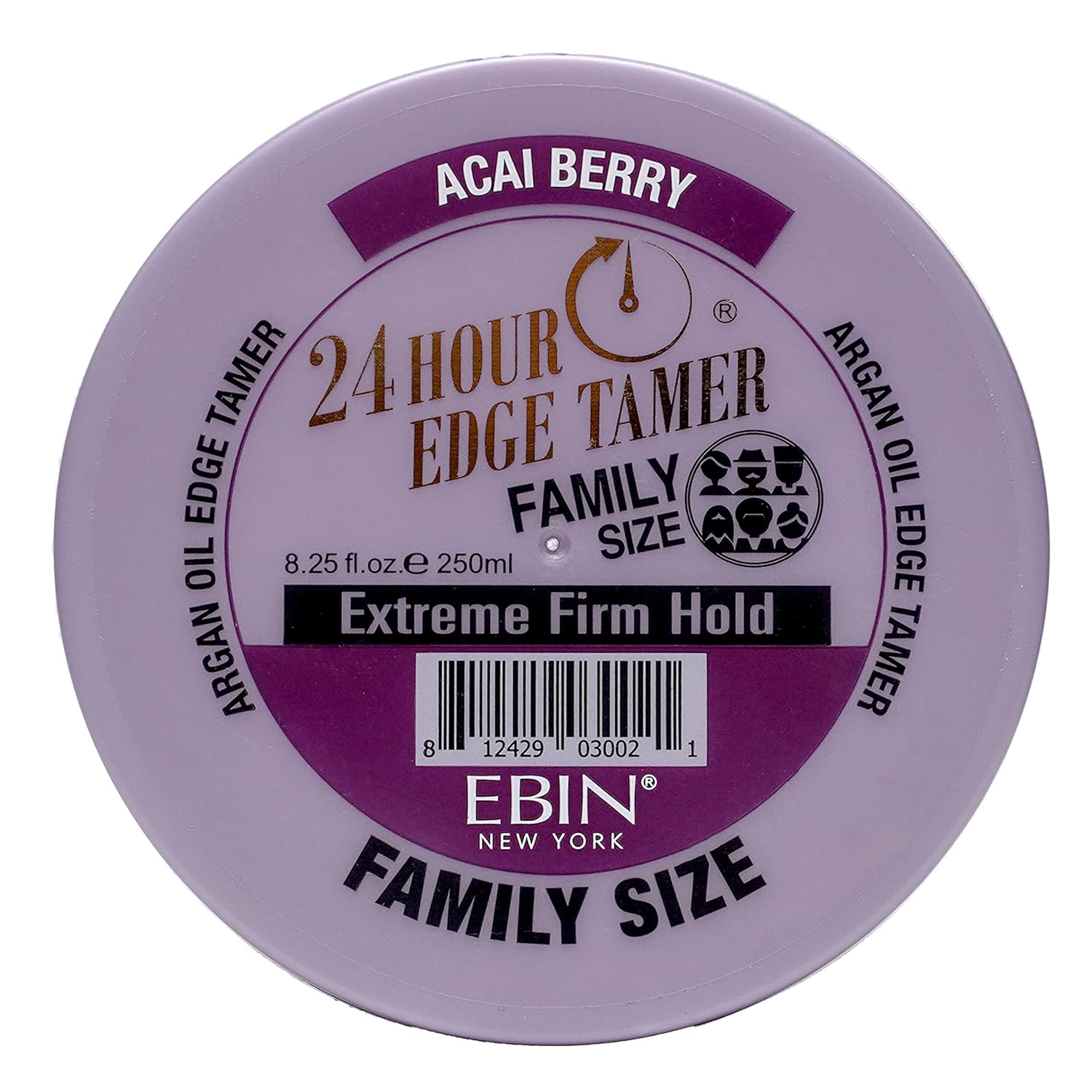 EBIN 24 Hour Acai Berry Extreme Firm Hold Edge Tamer 15ml, 80ml / 250ml