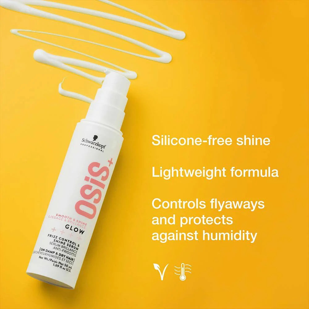 Schwarzkopf Osis+ Smooth & Shine Glow Frizz Control Shine Serum 50ml