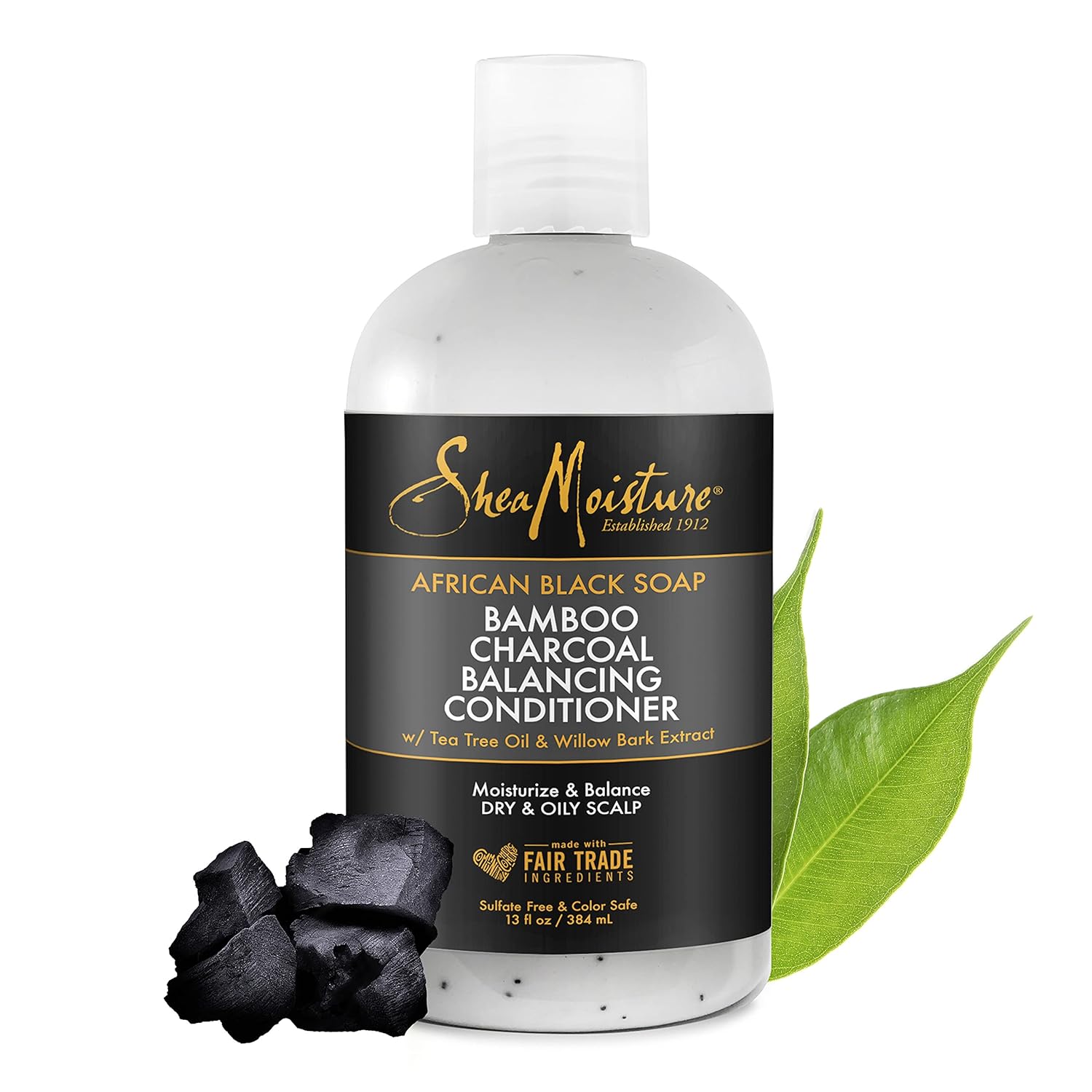 Shea Moisture African Black Soap Bamboo Charcoal Balancing Conditioner 384/577ml