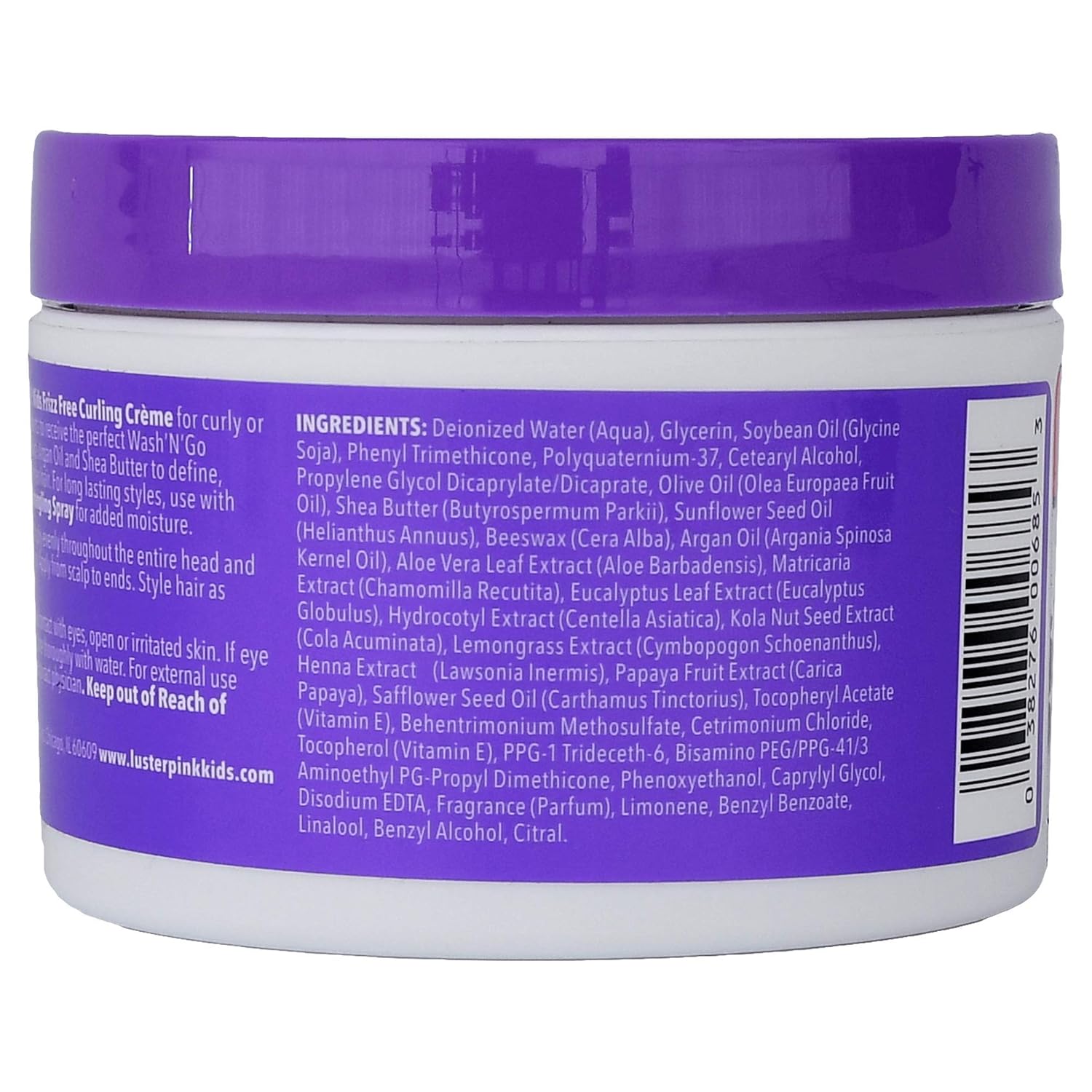 Lusters Products Pink Kids Frizz Free Curling Creme 227g