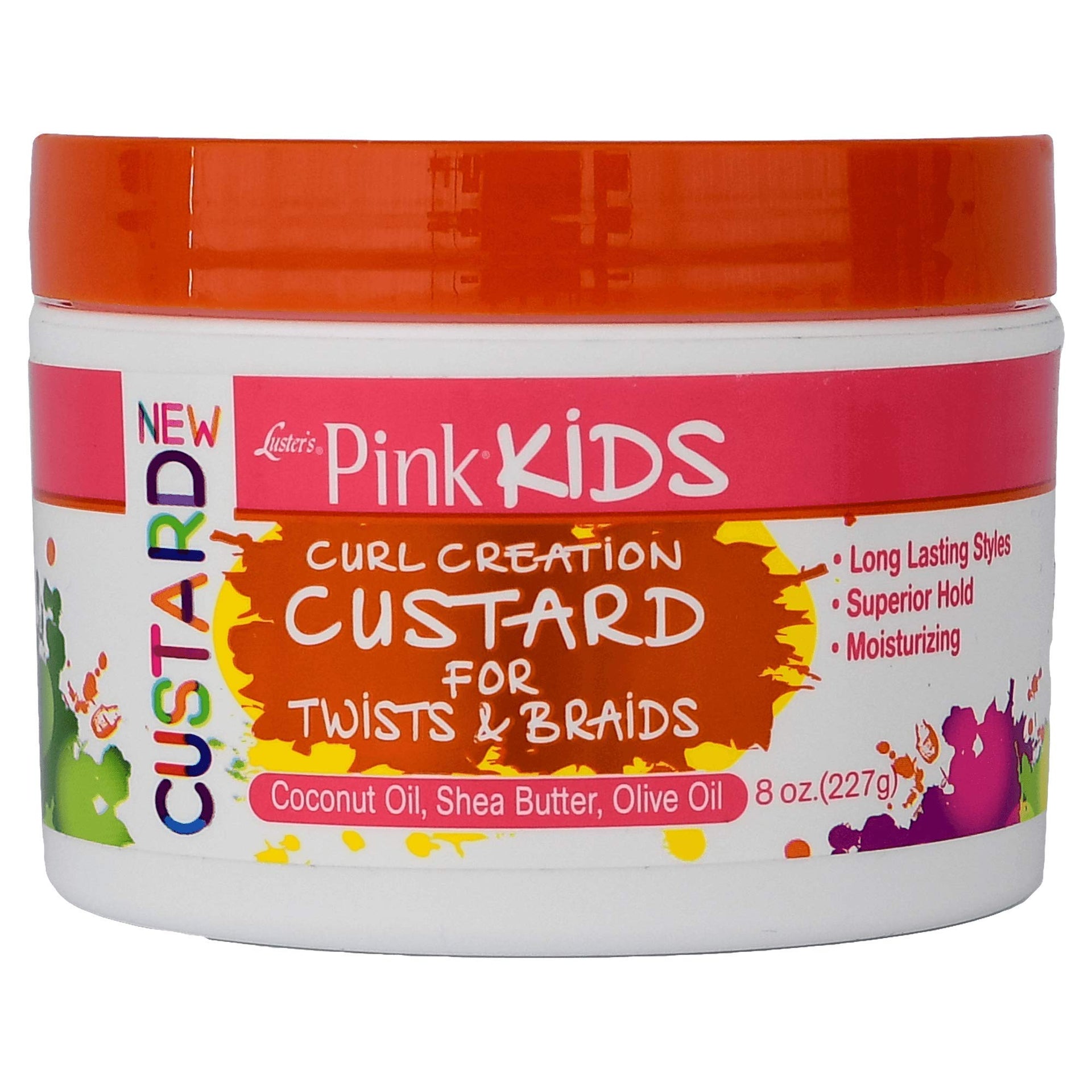 Lusters Products Pink Kids Curl Custard For Twist And Braids 227g