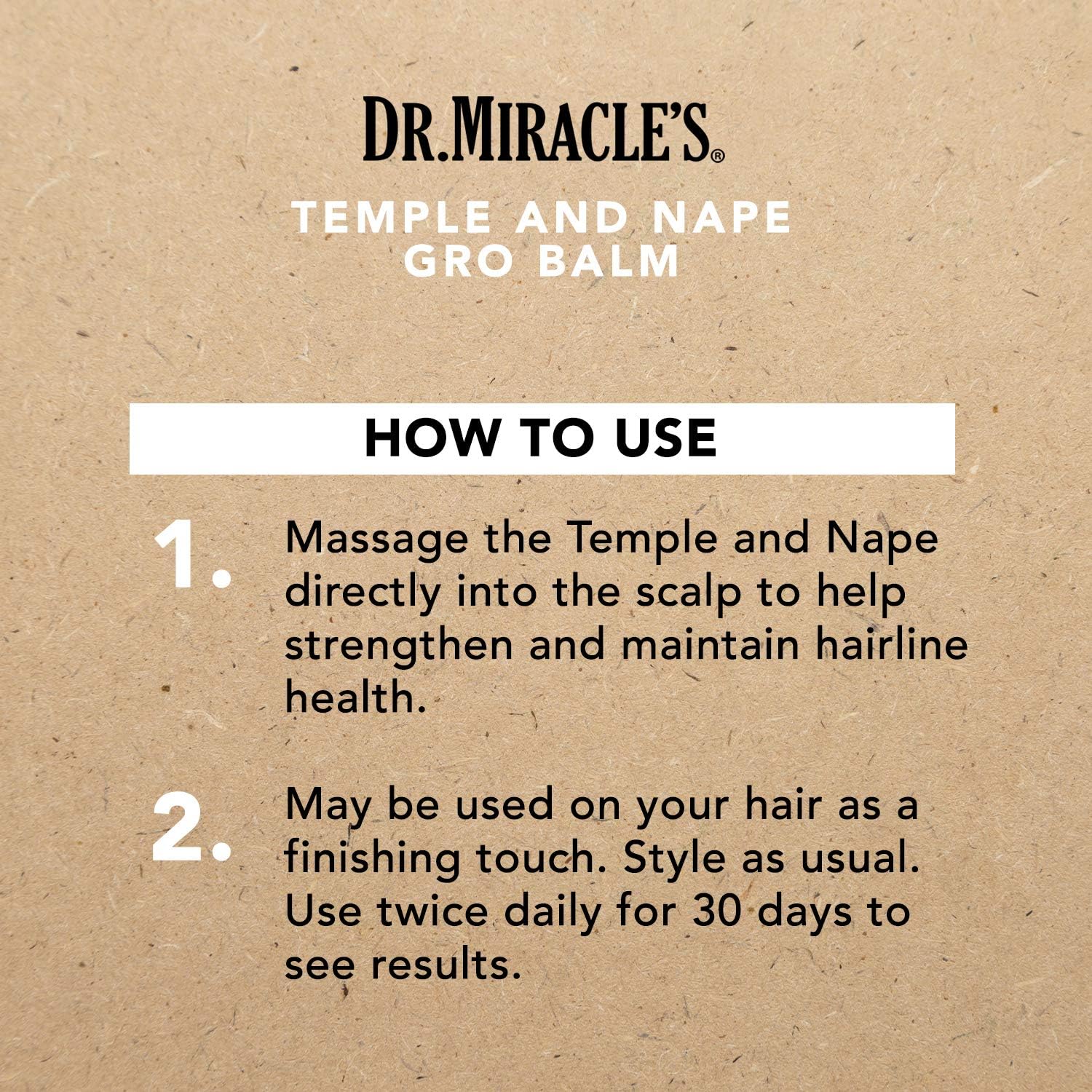 Dr. Miracles Temple And Nape Gro Balm Regular 113g